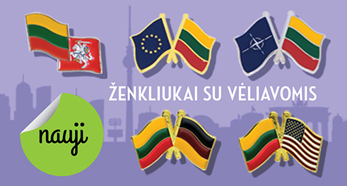 Ženkliukai su vėliavomis